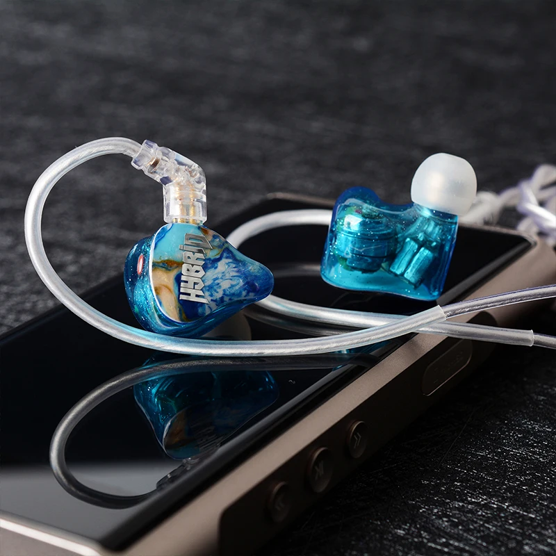 YTAO Resin Shell Headset 2DD+6BA Hybrid Driver