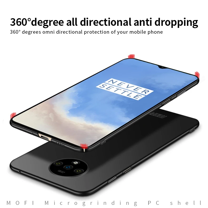MOFi для OnePlus 7T чехол для ПК Жесткий Роскошный защитный чехол для OnePlus 7T Fundas Phone Shell