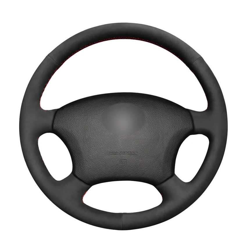 

Hand-stitched Black Suede Anti-slip Comfortable Steering Wheel Cover for Toyota Land Cruiser Prado 120 2004-2009 Land Cruise