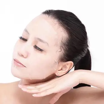 

100pcs/Lot Cotton Mask Face Skin Care Mask Non-toxic Face Face Care Skin Sheet DIY Soft Paper Mask Breathable X7E4