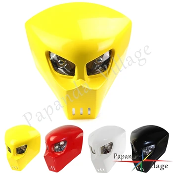 

Universal Custom Motorcycle Headlight Fairing 12V Skeleton Skull Headlamp For Honda Yamaha Suzuki Triumph Streetfighter Fara