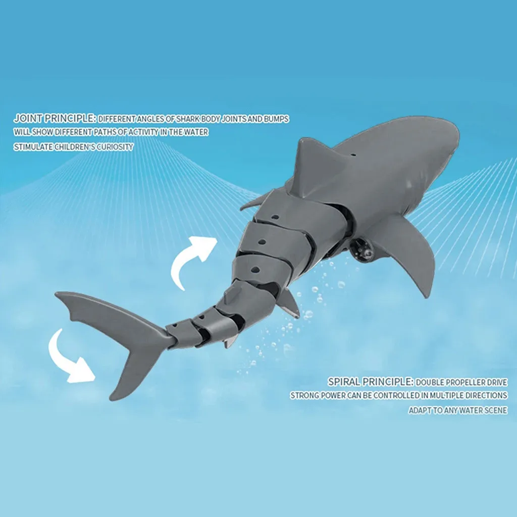 Новая модель акулы 2 4G RC игрушки лодка Акула с дистанционным управлением