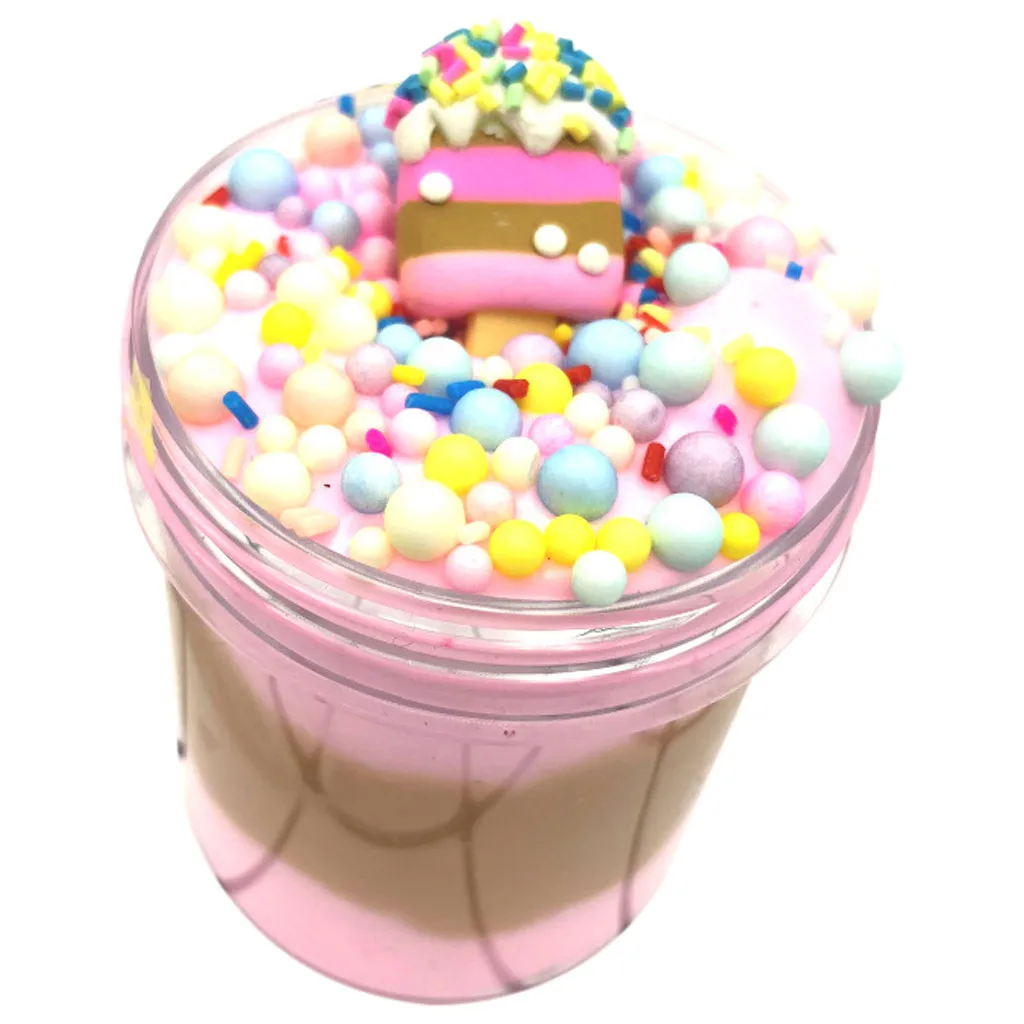 Simulation Ice Cream Mixed Color Slime Scented Stress Reliever Kids Clay Toys reduced pressure mud Children