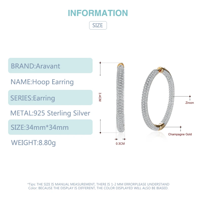 Рисунок 6 - 925 серебро 34 мм 18K Золотые круглые