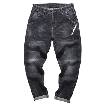 

2019 New Men Activities Warm Jeans High Quality Famous Brand Winter Jeans male warm flocking warm soft men's jeans 35 38 40 size