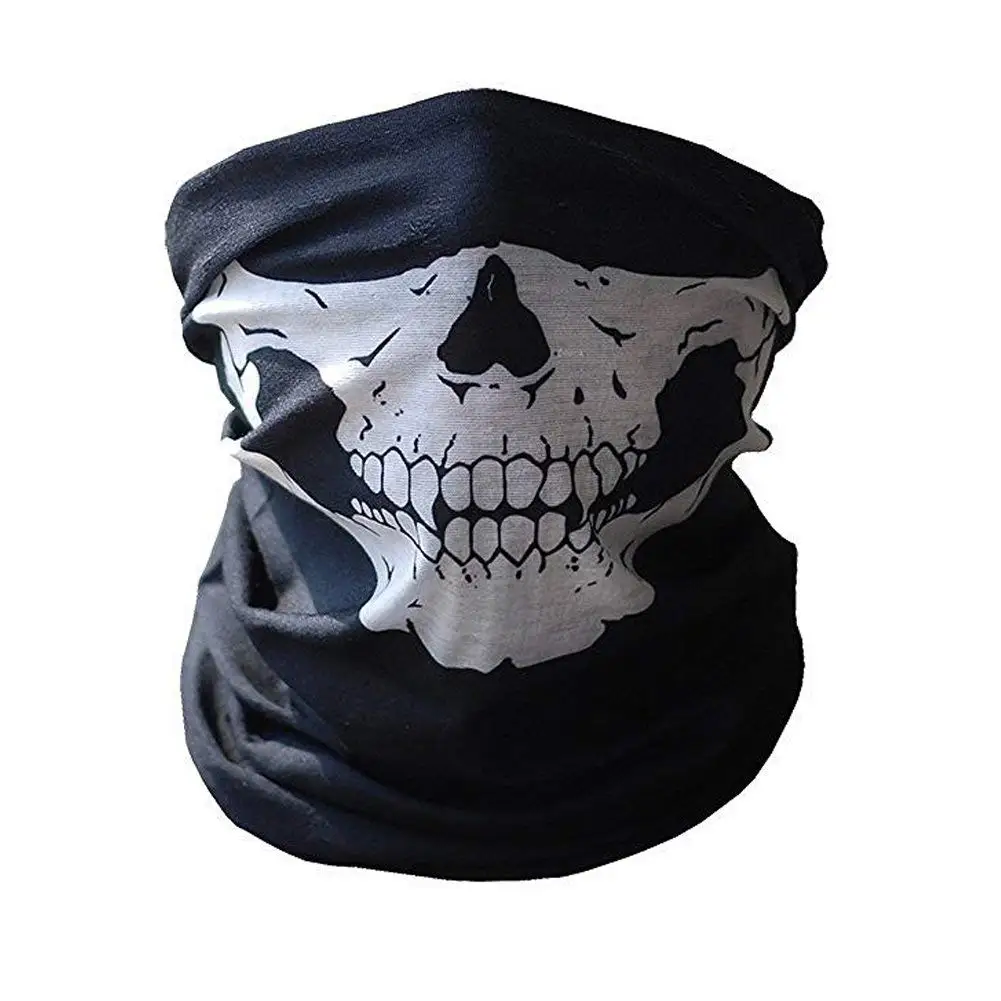 1 шт мотоциклетная Ветрозащитная маска с черепом для лица, для спорта на открытом воздухе, Теплые Лыжные шапки, Балаклавы для велосипеда, шарф, Балаклава - Цвет: Skull Face Mask