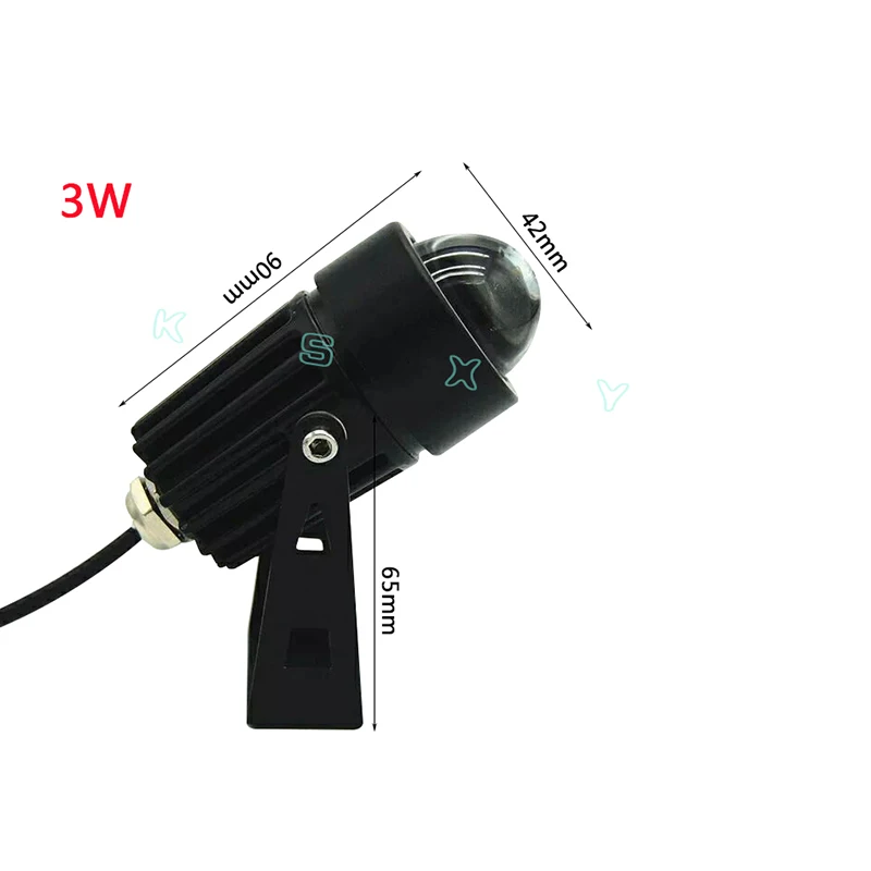 Уличный светодиодный прожектор, светильник 3W 10 Вт, Светодиодный точечный светильник, узкий угол, настенный светильник, ландшафтный светильник ing AC100 240V DC12V