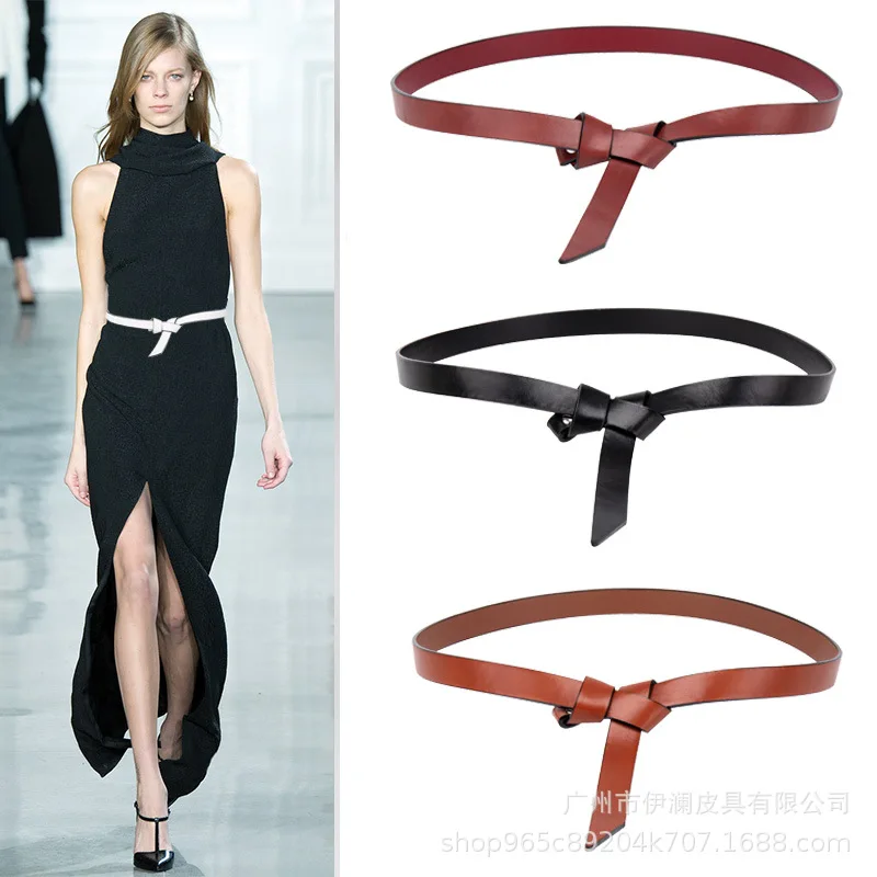 

Ceinture Taille Haute Femme Pasek Do Spodni Damski Fashion Women Dress Shirt Shrink Waist Bind Contracted Fine Belt Female