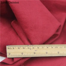 Полиэстер/хлопок однотонный темно-красный тонкий из вельветовой ткани для осени и весны одежда платье рубашка юбка тонкая верхняя одежда брюки ткань