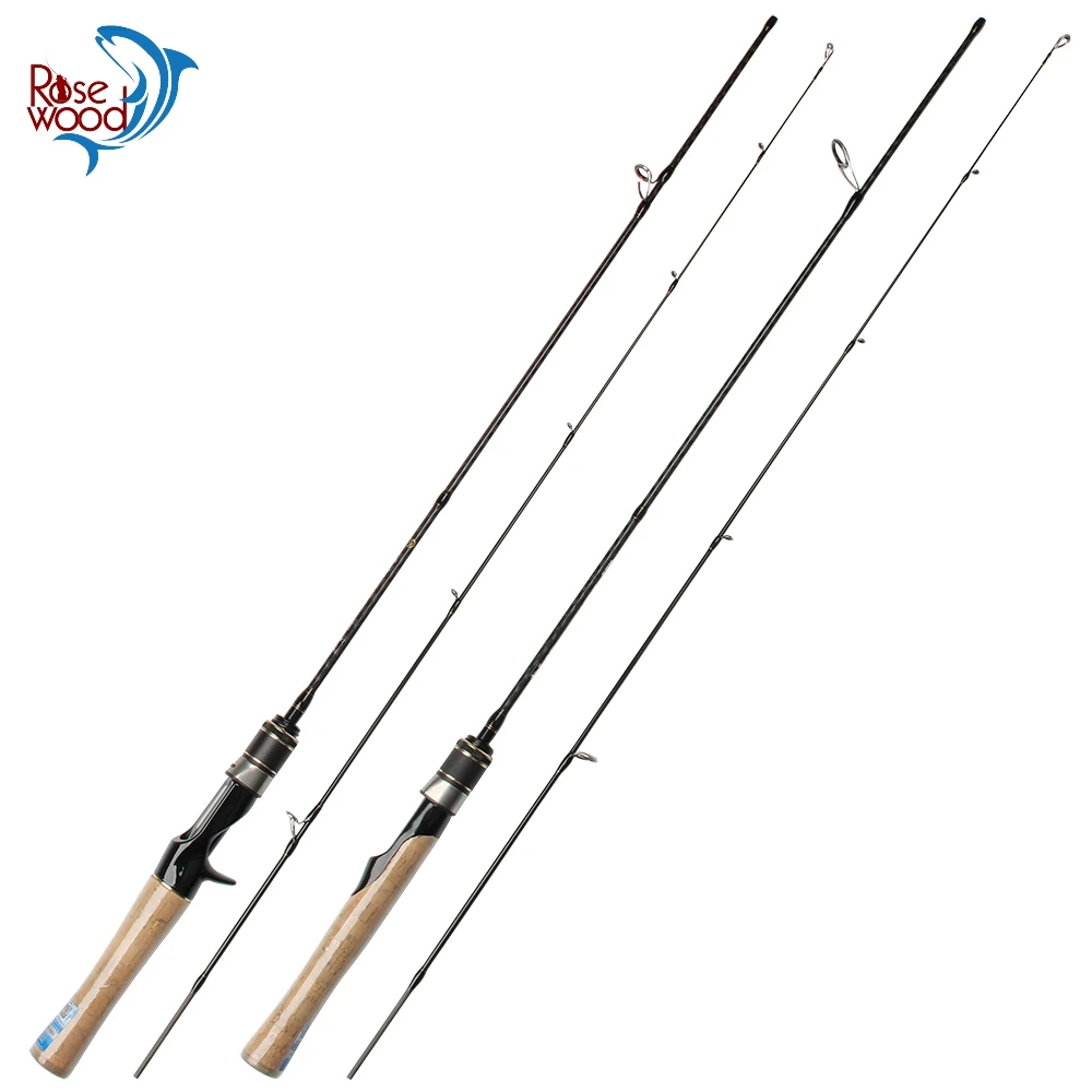 

RoseWood UL Ultra-light Soft Fishing Rod 1.5m Lure Carbon Fishing Spinning Casting Rod Solid Tip Fishing Tackle 2 Sections