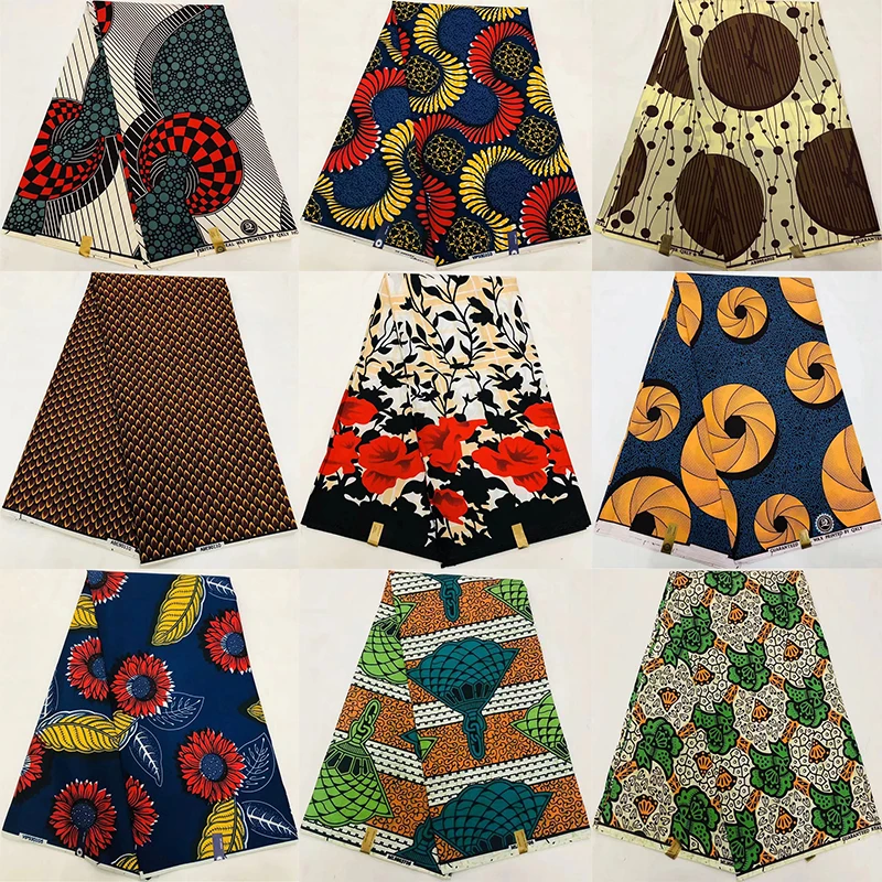 

african fabric for patchwork Not cotton fabric ankara fabric african wax print fabric 6yard polyester fabric nigerian wax LJ-D1