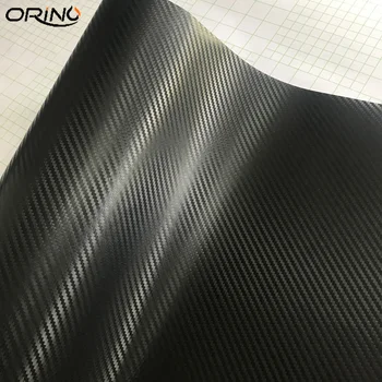 

3D Carbon Fiber Vinyl Film Car Wrap With Air Release Black Grey Red White Carbon Film Car Motorbike Scooter Sticker Wrapping