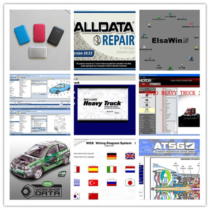 Alldata 10.53+ Moto Heavy Truck Vivid Workshop Elsawin Full Set 49in1 Hdd 1tb AUTO REPAIR SOFTWAREFour Colors | Автомобили и