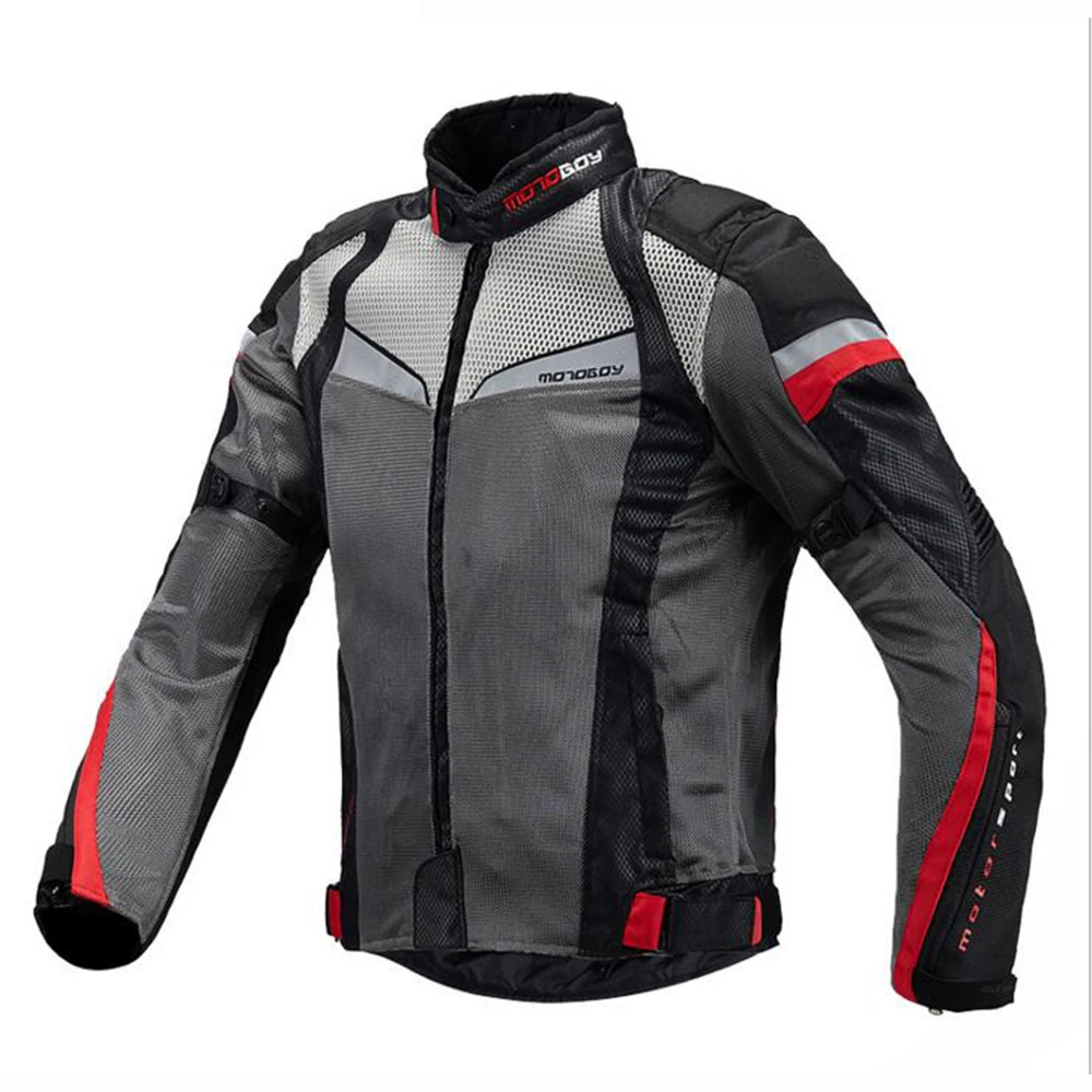 MOTOBOY мотоциклетная куртка летние дышащие мотоциклетные костюмы светоотражающий, для мотокросса куртка Костюмы в Китае(стандарты CE, защитный Шестерни