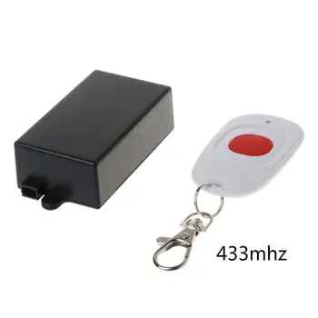 

1Set 1Set 12V 315MHz/433MHz Universal LED Light Gate Door Garage Switch Wireless Receiver Transmitter Module with One Button