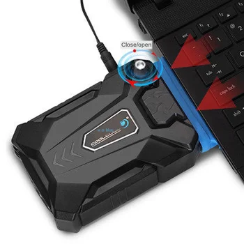 

Notebook Computer Laptop Cooling Pad Air-cooled Radiator Side Suction Induced Draft Radiator USB Version Single Fans
