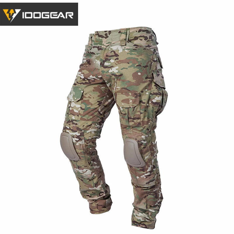 

IDOGEAR Gen2 Combat Pants W/ Knee Pads BDU Airsoft Tactical Trousers Hunting Multicam 3206