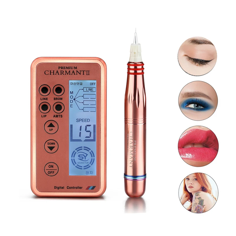 

Electric Tattoo Machine Pen Rotary Kit Permanent Makeup Device For Eyebrow Tattoo Lip Rotary Swiss Motor Tattoo Machine Kit SPA