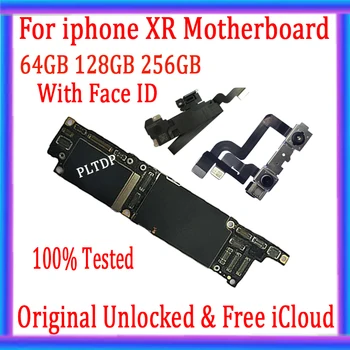 

Factory Unlocked 64GB 128GB 256GB Logic Board With/NO Face ID MainBoard Free ICloud 100% original for iphone XR MotherBoard
