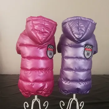 

Dog Coat Warm Clothes Winter Windproof Down Coat For Small Middle Dog Chihuahua Yorkshire Hooded Jacket Clothing NEW!