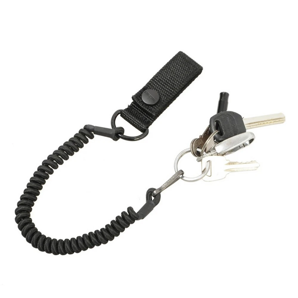 

NTL 20 Tactical Safety Rope Nylon Telescopic Sling Outdoor Elastic Key Ring Tactical Spring Belt Safety Equipment Tool
