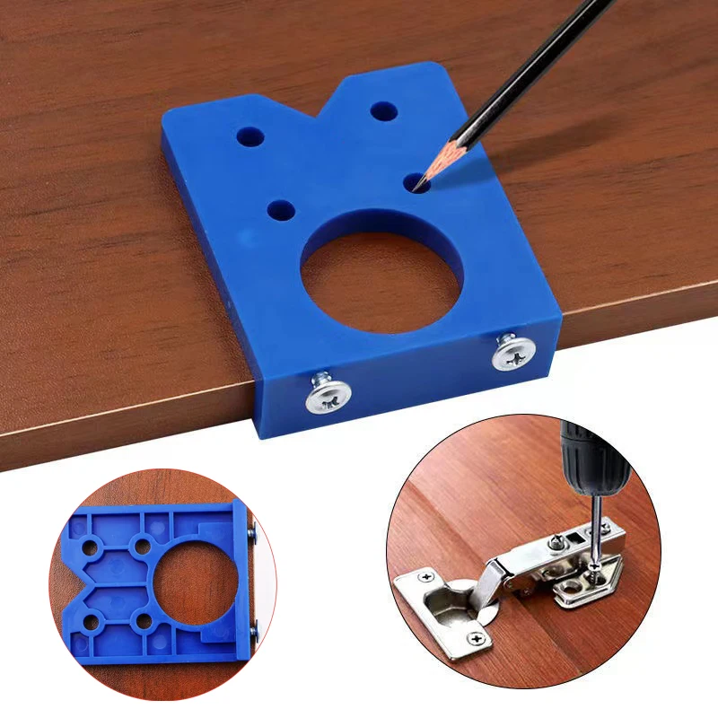 

1Pc Hole Drilling Jig Locator 35mm Hole Opener Woodworking Supplies