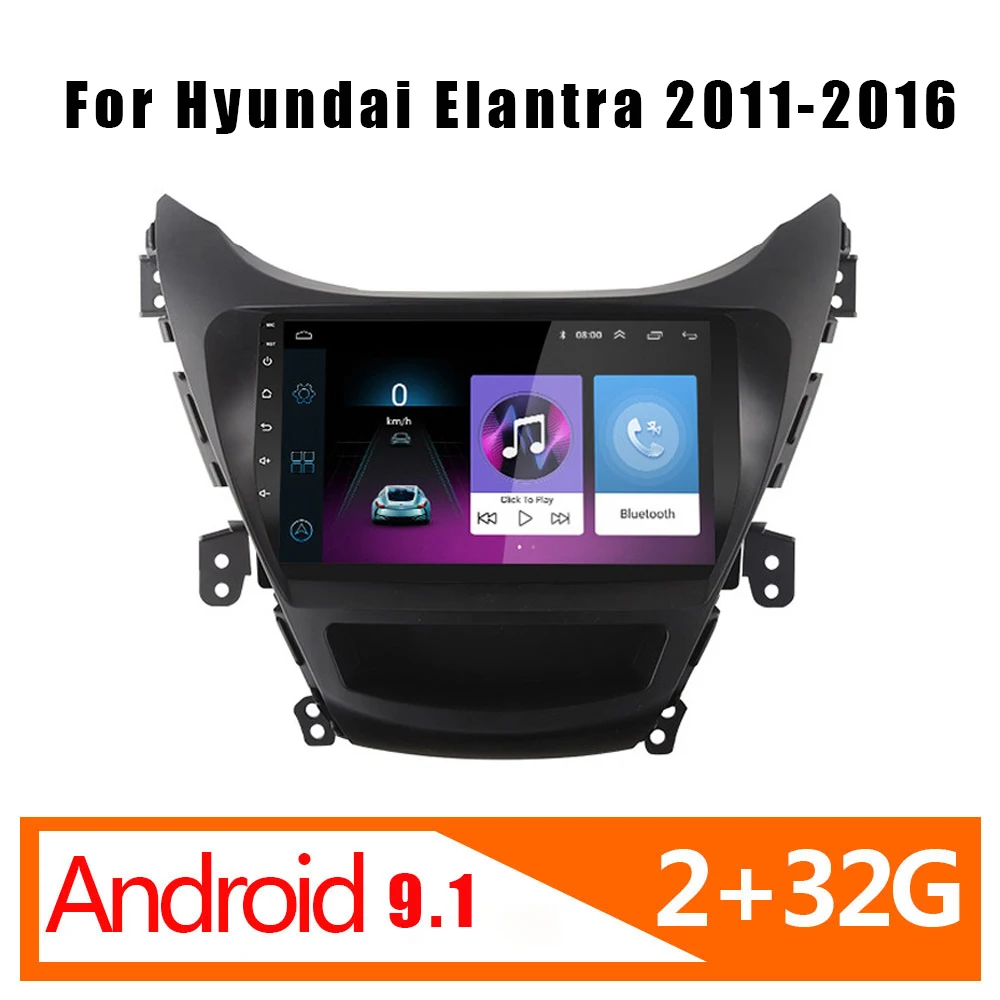 Автомобильная магнитола Elantra 9 дюймов Android 1 для Hyundai Avante 2011-2016 2DIN стерео