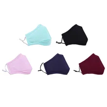 1 шт. хлопковая маска против дымки маска от пыли фильтр с активированным углем ветрозащитная защита от образования бактерий маски для лица для защиты от гриппа Fash