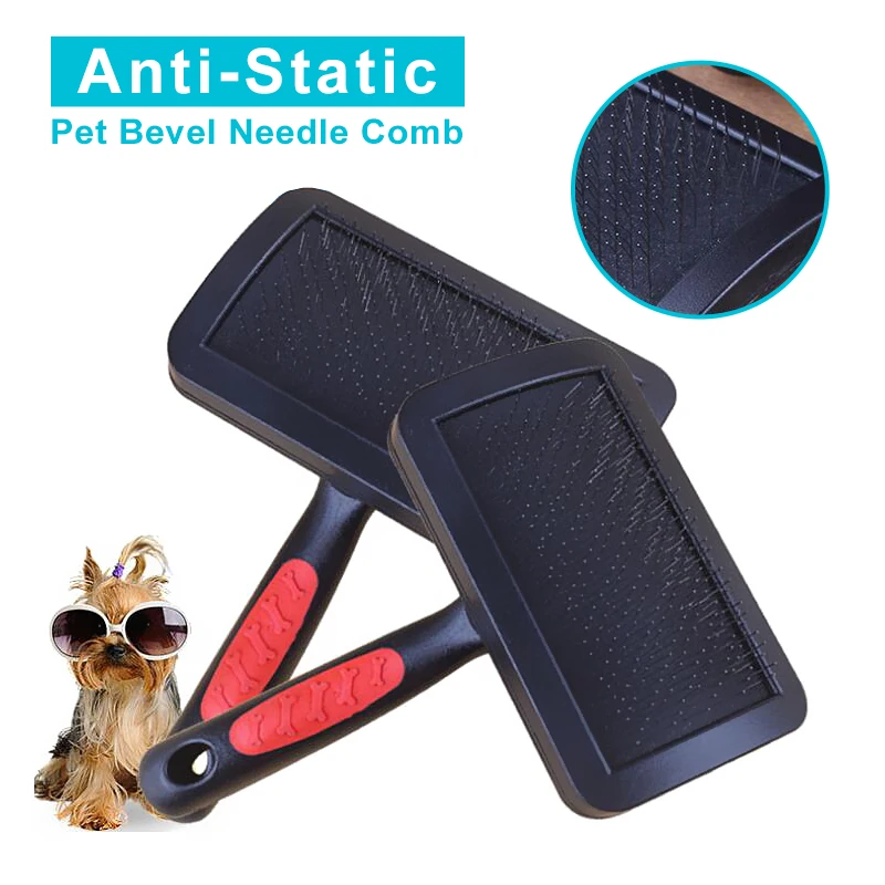

Собак гребень конического зубчатого колеса Нержавеющая сталь гребень анти удаление статического электричества волос расчески для домашн...
