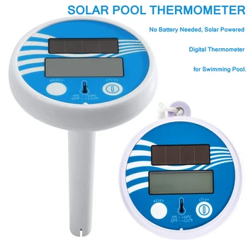 

Digital Floating Thermometer Solar Powered Accurate Floating Water Temperature Meter for Spa Tub Pool Accessories