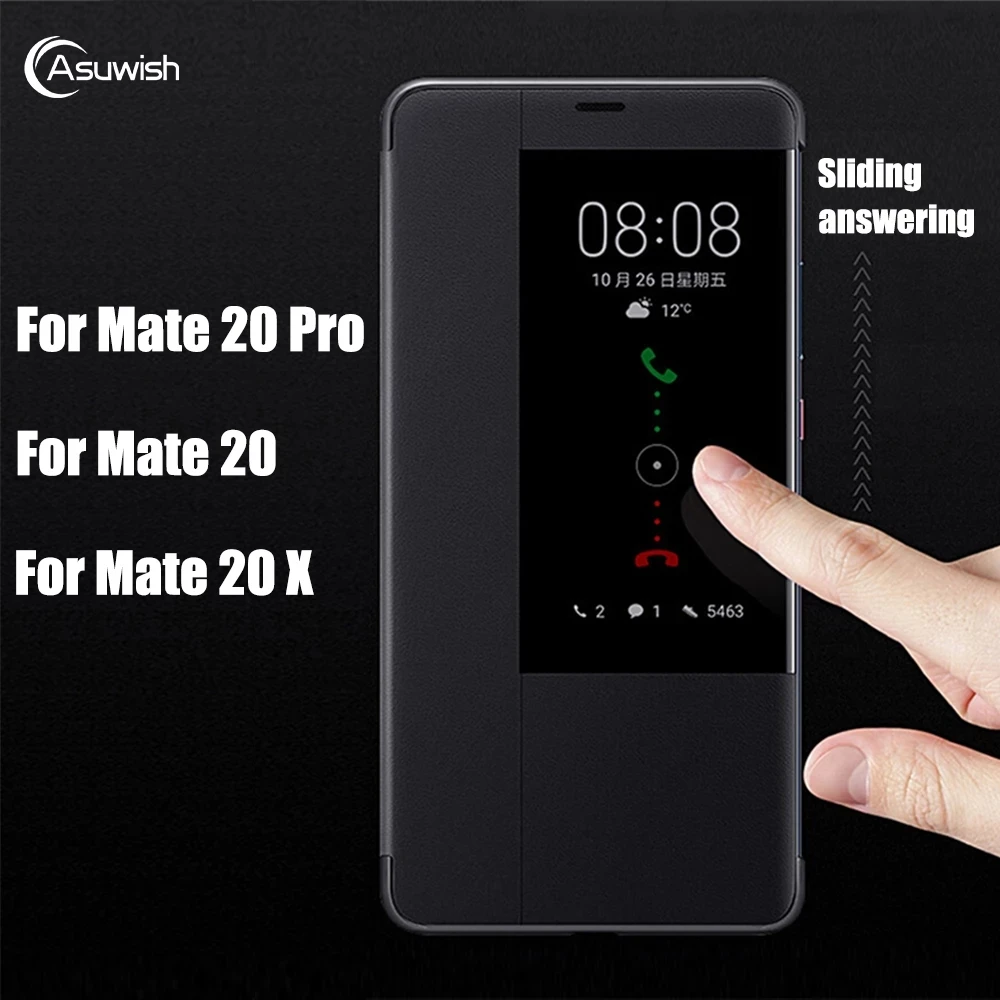 Flip Cover Leather Phone Case For Huawei Mate 20 Lite Pro X 20Pro 20lite 20X Mate20Pro Mate20X Mate20lite Mate20 Smart View | Мобильные