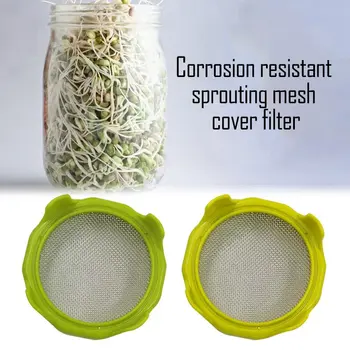 

Sprouting Lid With Stainless Steel Screen For Wide Mouth Jar Sprouter Seed Germination Filter Sprouts Tool Germination Tools