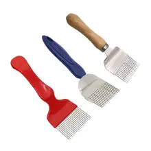 Деревянная ручка пластиковая ручка из нержавеющей стали тип Нож пасечный зубцы расческа откалывание скребок Вилка для меда для пчеловодства инструмент