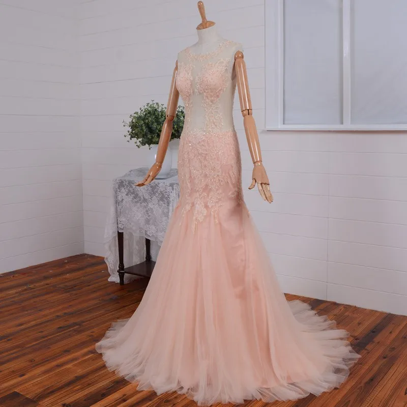 Vestido de festa сексуальное длинное платье с открытой спиной прозрачное вечернее платье с кружевной аппликацией Формальные платья для матери невесты