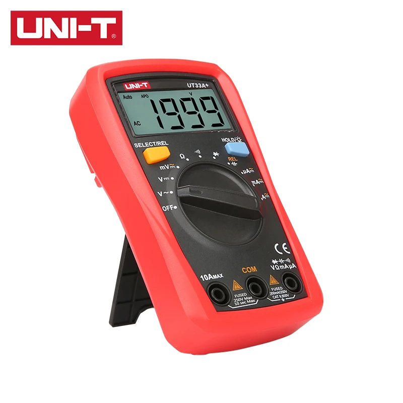 UNI T UT33A +/UT33B +/UT33C +/UT33D + мультиметр с размером ладони CAT II 600 в ЖК дисплей