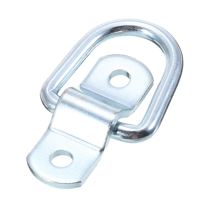 10pcs Metal Lashing Ring Staple Cleat Tie Down Trailers Trucks Auto Fastener For Vans Horsebox Boat Ropes
