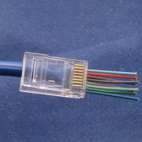 50Pcs Network Cable Modular Pass Through LAN Connector Plugs End CAT6 Plug 8P8C 3