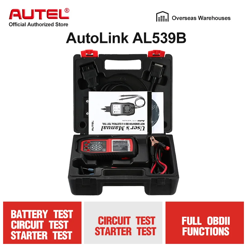 Autel AutoLink AL539B OBD2 Scanner Automotive Tester Code reader Car Diagnostic tool for Electrical battery test PK Al539 | Автомобили и