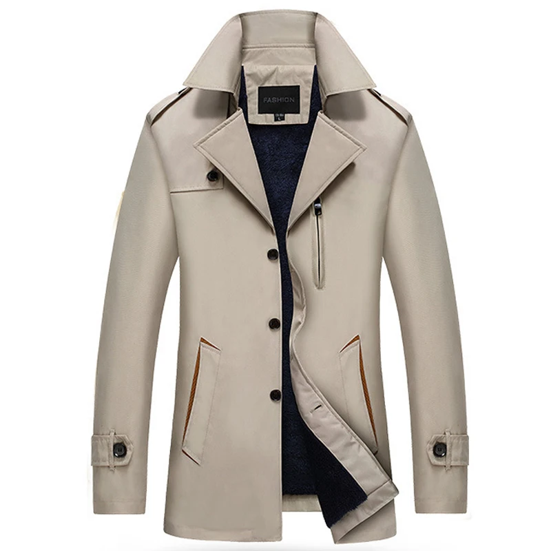 Лидер продаж, зимний Тренч для мужчин, толстый теплый VogueJacket, длинный плащ, Мужская одежда, мужское пальто, ветровка, верхняя одежда