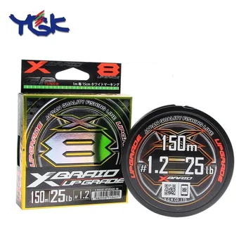 

SHIMANO YGK X-BRAID X8 Upgrade PE Line 8 Strands Braided 150m 200m Floating Line Braided Wire Fishing Line For Salt/Freshwater