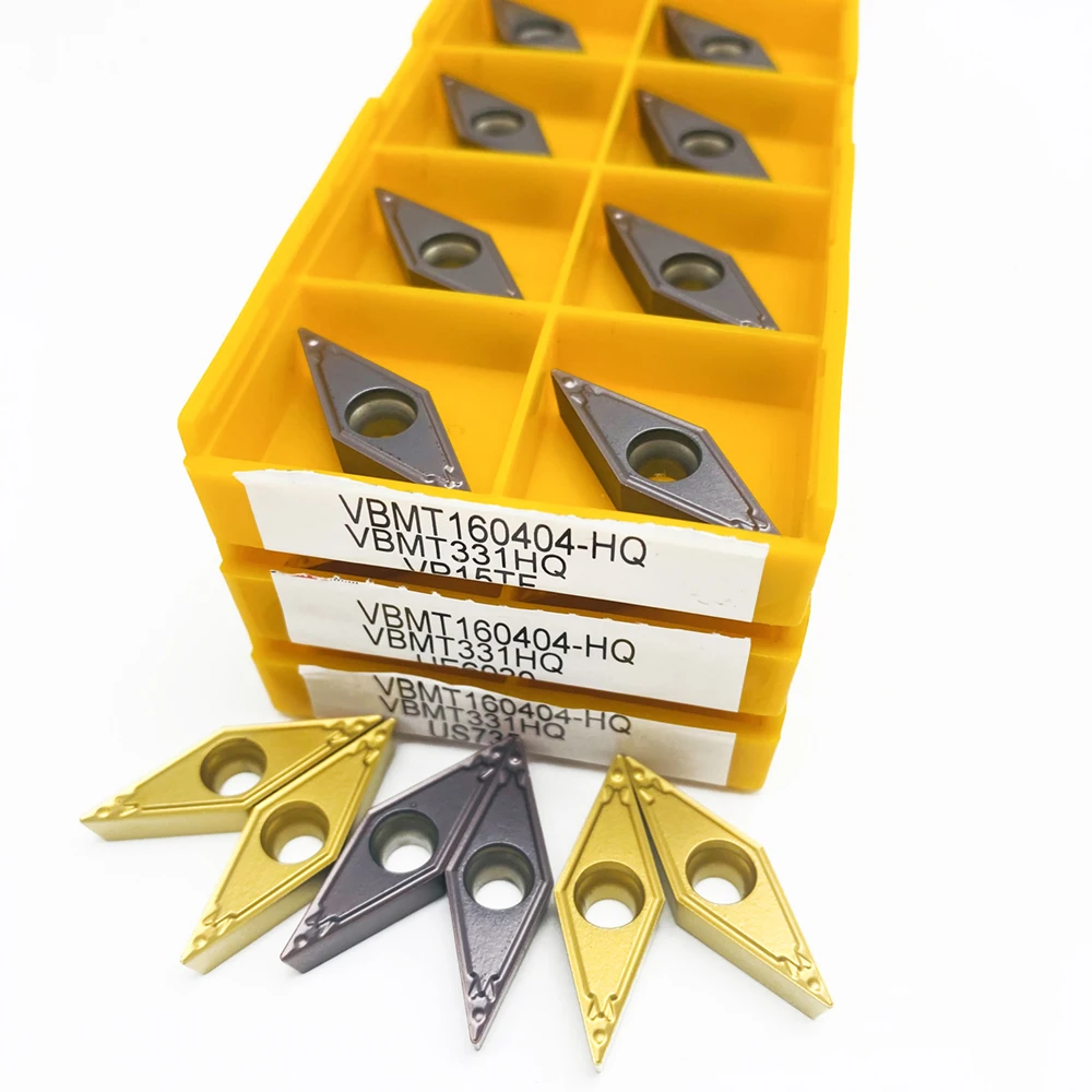 

VBMT160408 VBMT160404 HQ VP15TF/UE6020/US735 Original Carbide Inserts CNC Metal Lathe Turning Tools VBMT 160404/160408 Cutting