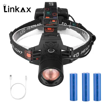 

High Quality P50 LED Headlamp Headlight 5000LM Ultra Bright Headlight USB Rechargeable Flashlight Waterproof Fishing Hunting