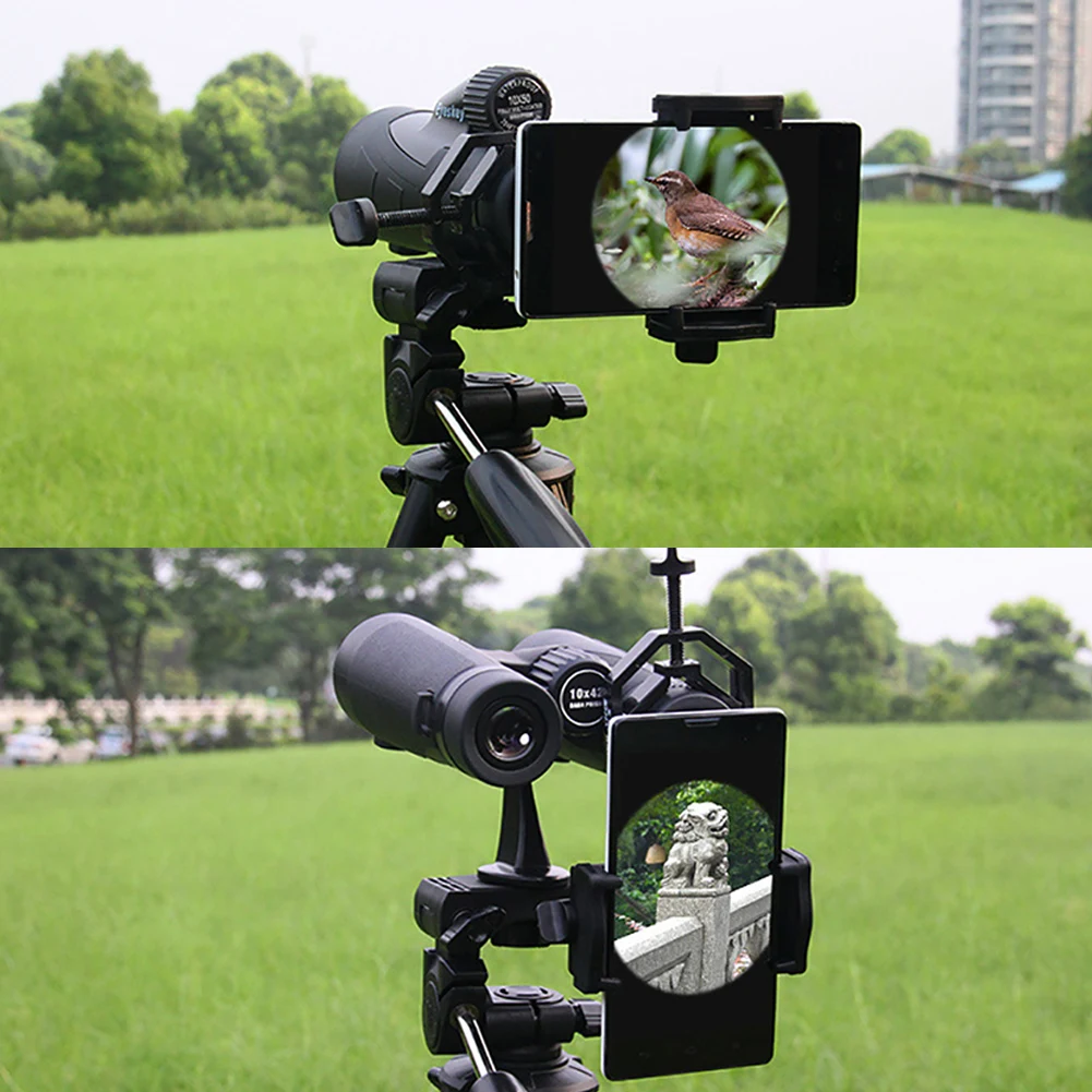 Universal Mobile Phone Adapter Clip Mount Cell Phone Eyepiece Support for Binocular Monocular Spotting Scope Telescope Clip