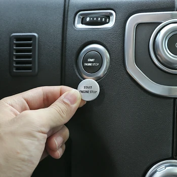 

Alloy Car Engine Start Stop Button Cover Sticker For Land Rover Discovery 4 2010-16 Range Rover Sport 2010-13 Interior Accessory