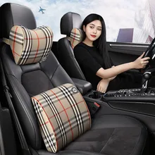 Автомобильная подушка под поясницу для поддержки талии подушки подголовника задняя подушка опоры сидений пены памяти чехлы для сидений автомобиля аксессуары