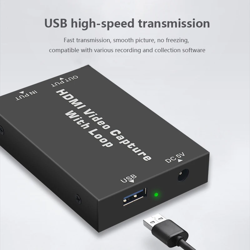 Карта видеозахвата 4K 1080P HDMI USB 2 0 с микрофоном и аудиовыходом|DVR-карты| |