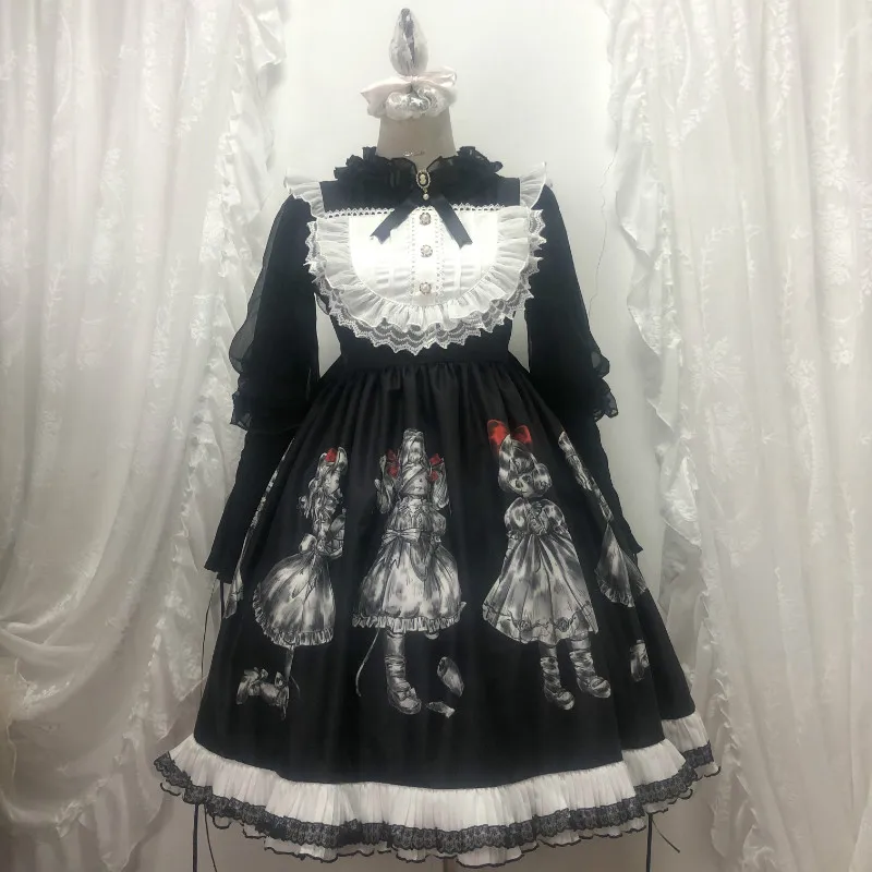 Gothic Lolita Dress Dark Angel Demon Series Halloween Girl