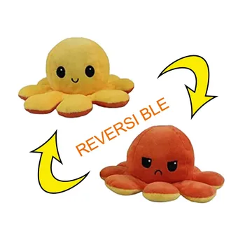 

Reversible Flip Octopus Stuffed Plush Doll Soft Simulation Reversible Plush Toy Color Chapter Plush Doll Filled Plush Child Toy