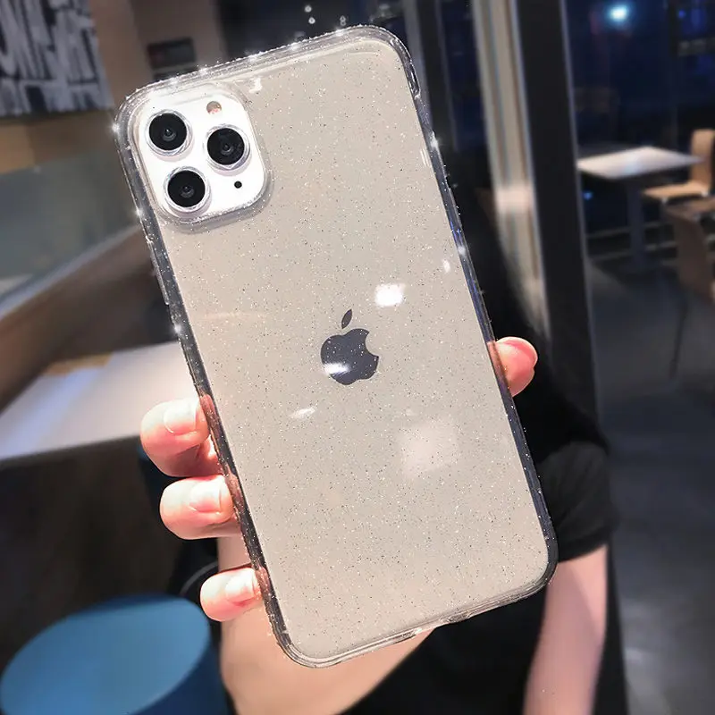 Lovebay Алмазный блестящий чехол для телефона для iPhone 7 8 6 6s Plus 11 Pro X XR XS Max блестящий прозрачный Твердый Мягкий ТПУ чехол-накладка