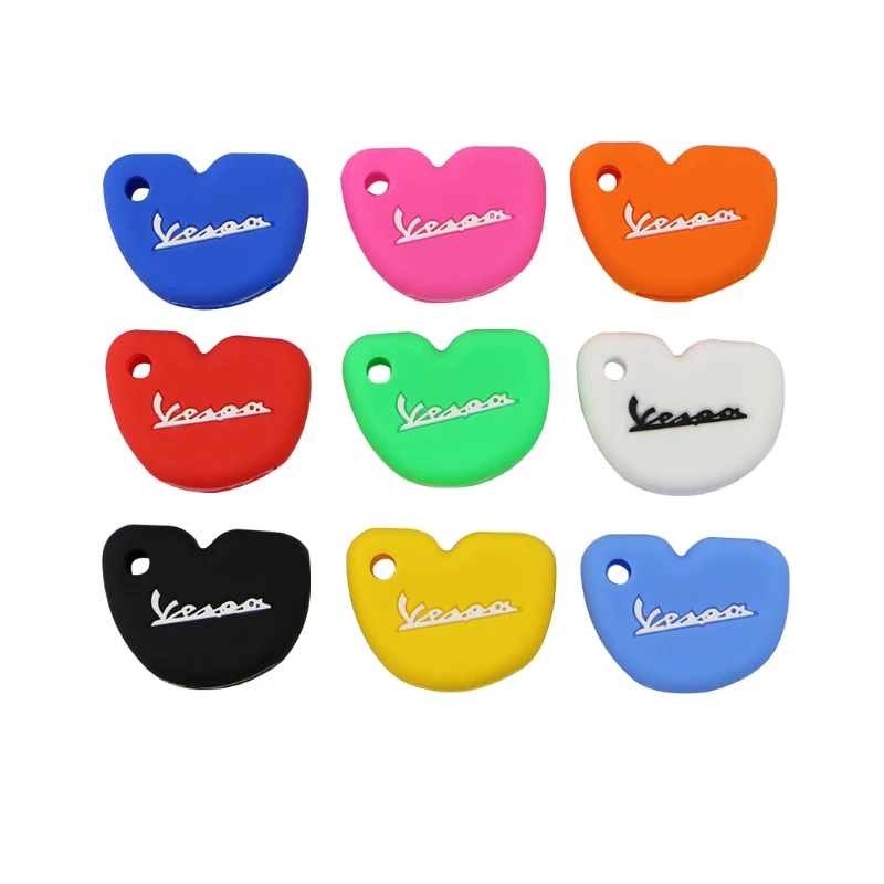 Silicone Car Key Case Protection Cover Cases Fit for Vespa Enrico Piaggio GTS300 LX150 Fly 125 3vte Gts 200 Motorcycle Key